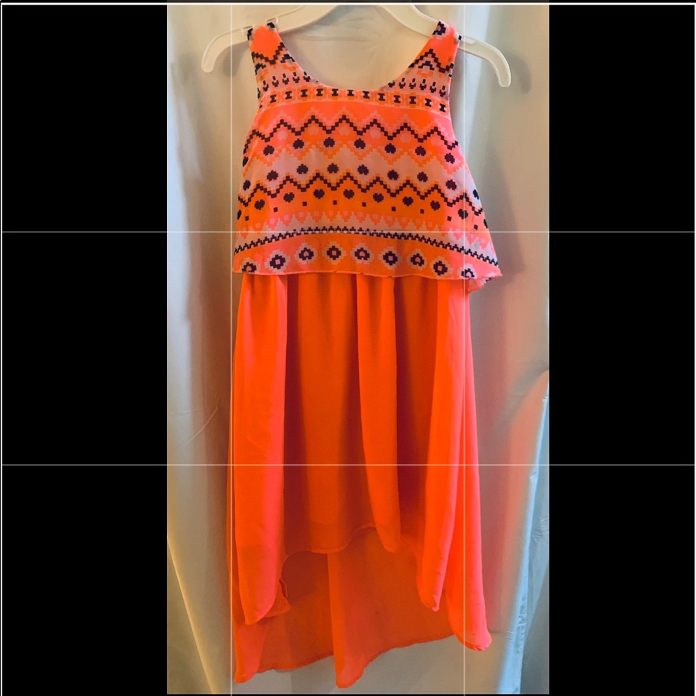 Beautiful bright orange southwest-style dress!